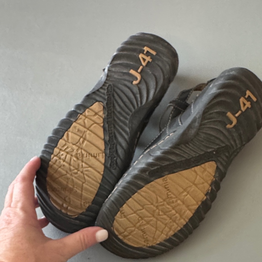 J-41 Black T-Strap Loafers - Picture 6 of 8